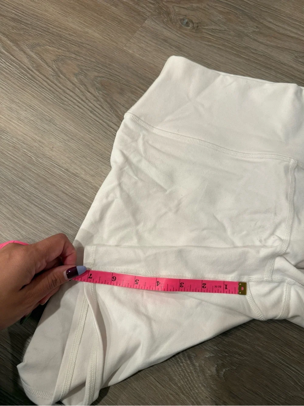 ALO Yoga White High-Rise Bike Shorts